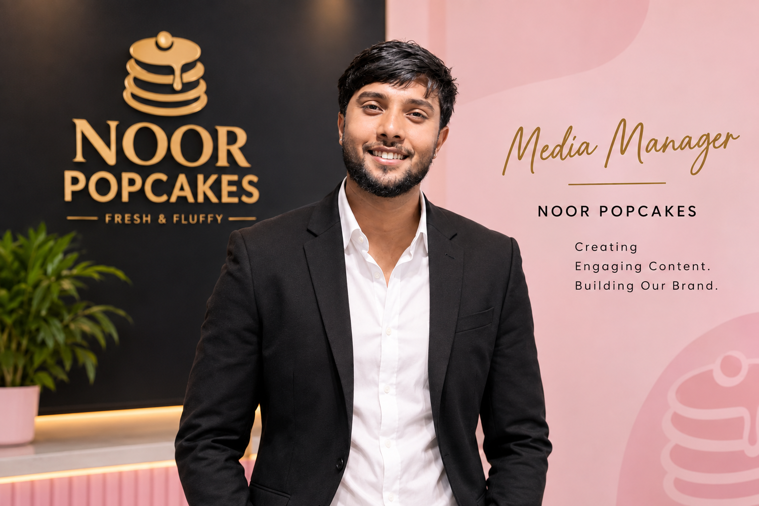 Riadul Amin, media manager at Noor Popcakes